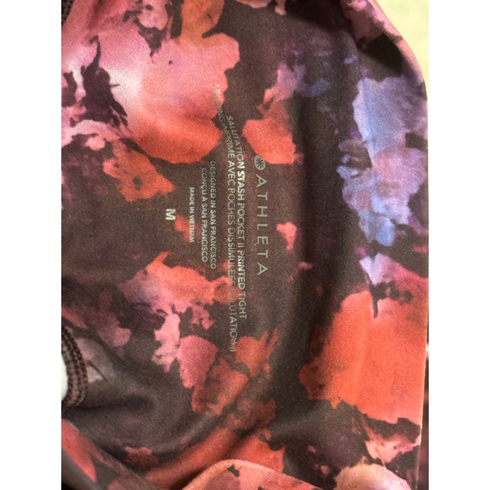 Athleta Salutation Stash Pocket II Printed Tight Dappled Bloom – Women's Medium